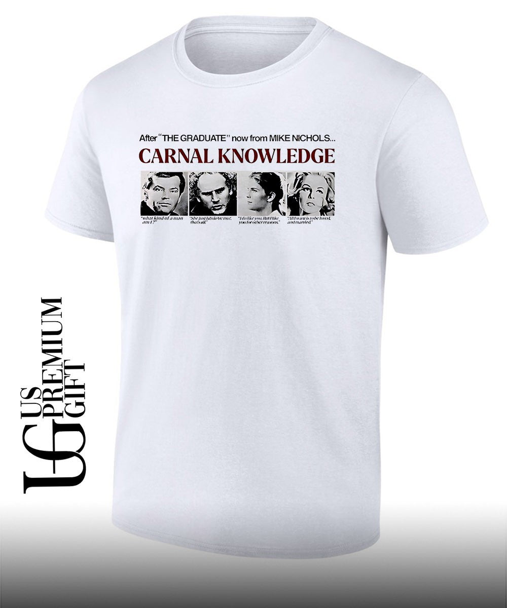 Aziz Ansari wearing Carnal Knowledge shirt
