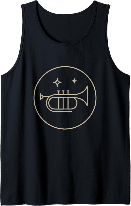 Monoline Trumpet Badge Tank Top