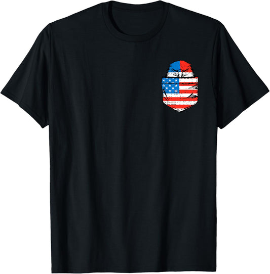 Eagle USA Flag Pocket American Funny 4th Of July Fourth
