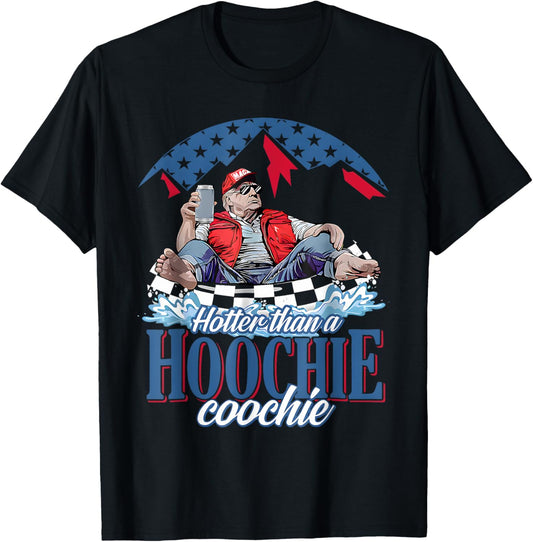 Hotter Than A Hoochie Coochie Funny Trump Summer Beer