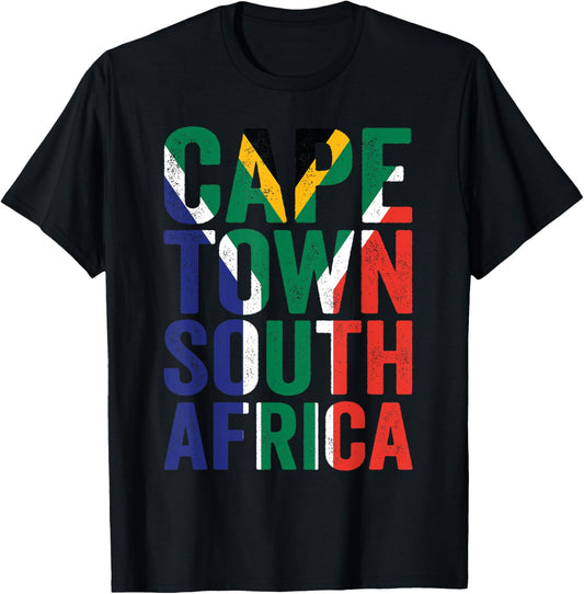 Cape Town South Africa Retro Flag Travel Vacation Souvenir