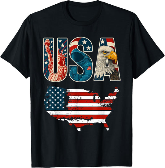 USA US Patriotic 4th of July America Flag Freedom Eagle