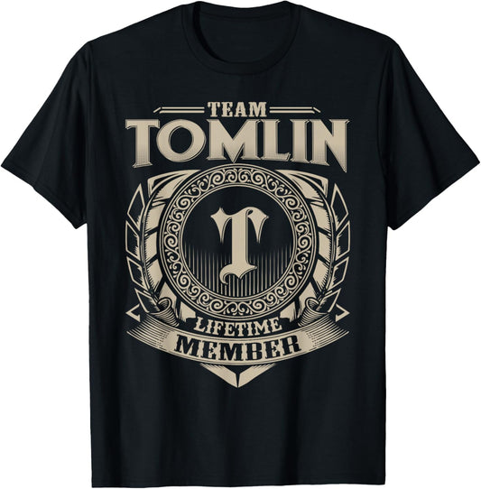 Team TOMLIN Lifetime Member Funny TOMLIN Family Name Vintage