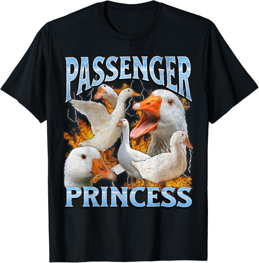 Passenger Princess Funny Goose Meme Bootleg Y2K Graphic