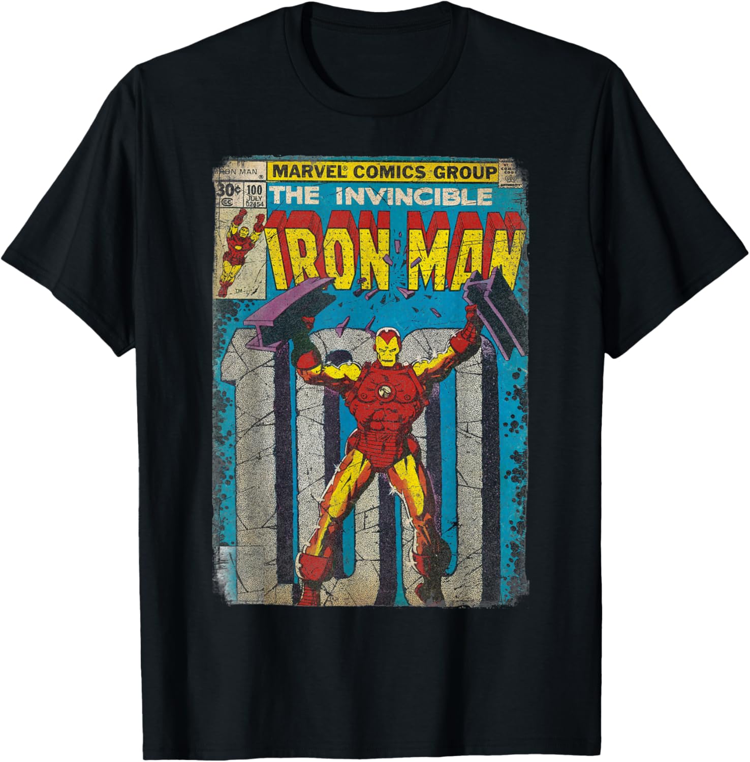 Iron Man Classic Retro Comic Vintage Cover Graphic T-Shirt T-Shirt