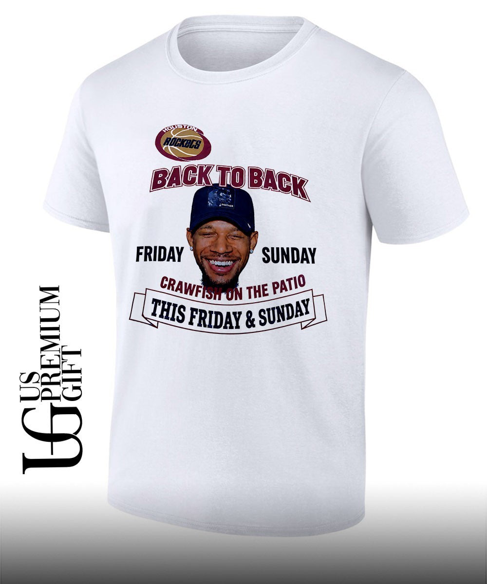 Back to Back Houston Rockets Crawfish on the Patio shirt