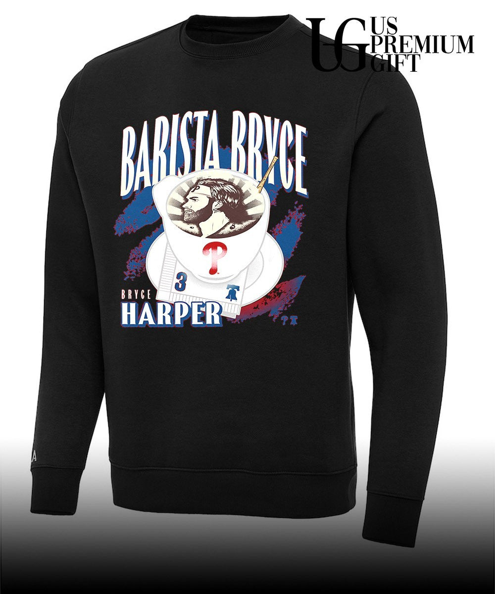 Barista Bryce player Bryce Harper Philadelphia Phillies baseball shirt