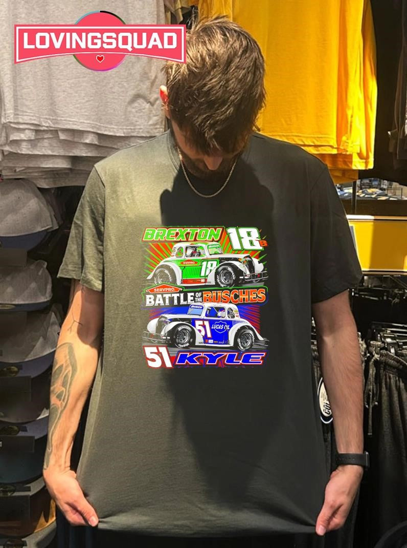 Battle of the Bushes Kyle Busch vs Brexton Busch Shirt