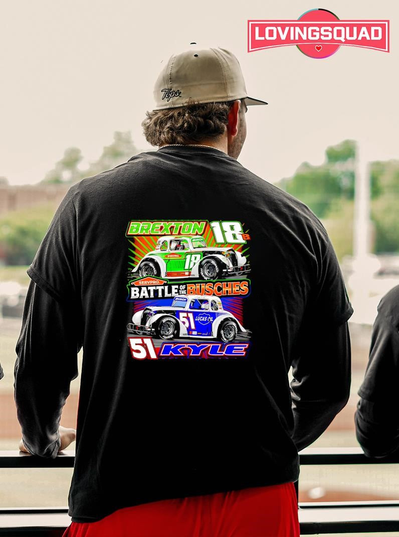 Battle of the Bushes Kyle Busch vs Brexton Busch Shirt
