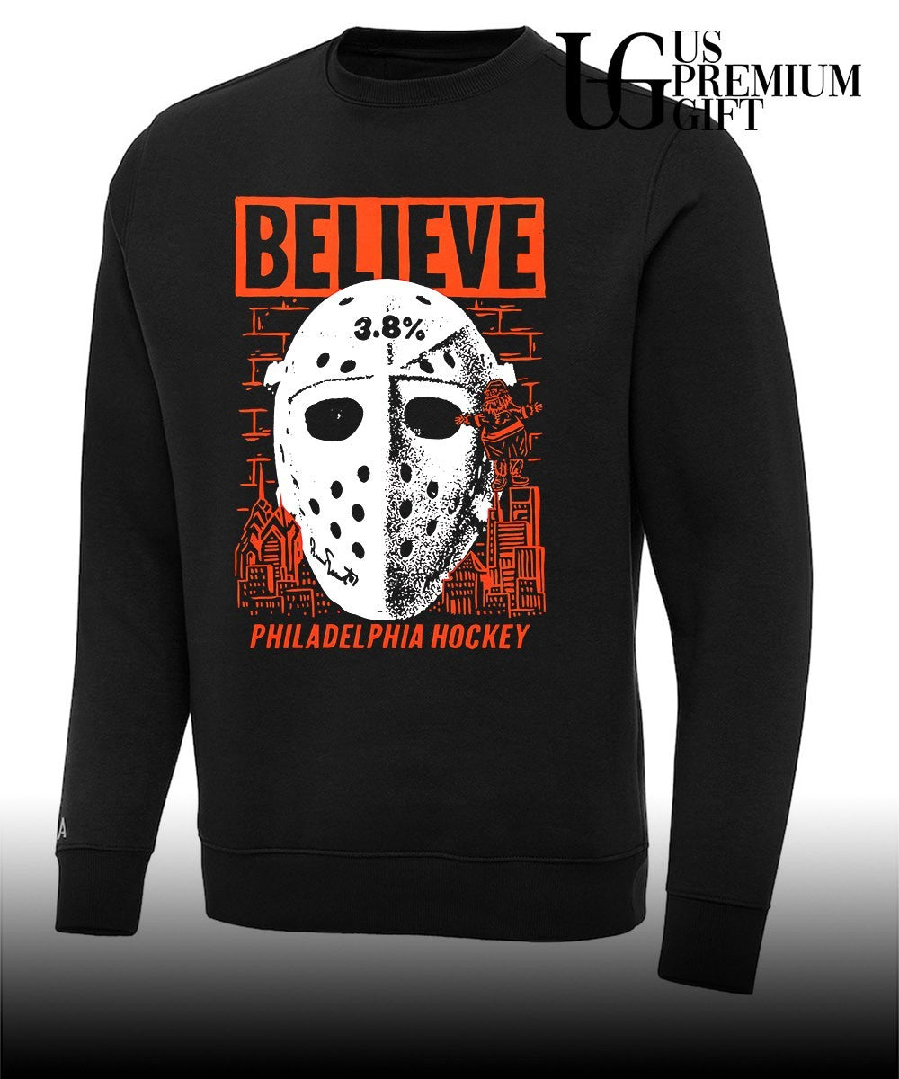 Believe 3.8 percent Mask Philadelphia Flyers Hockey NHL 2026 shirt