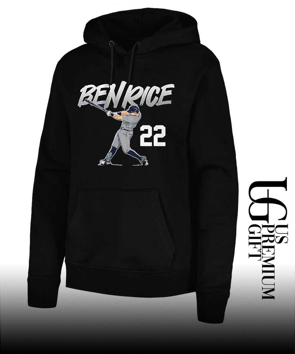 Ben Rice 22 New York Yankees baseball slugger swing shirt