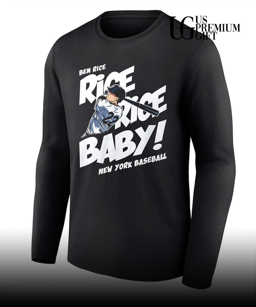 Ben Rice Rice Rice Baby New York Yankees Baseball shirt