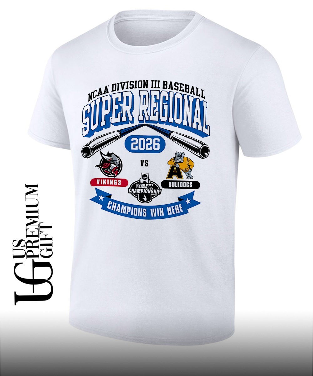 Bethany Lutheran Vikings and Adrian Bulldogs Division III Baseball Super Regional 2026 Champions Win Here shirt