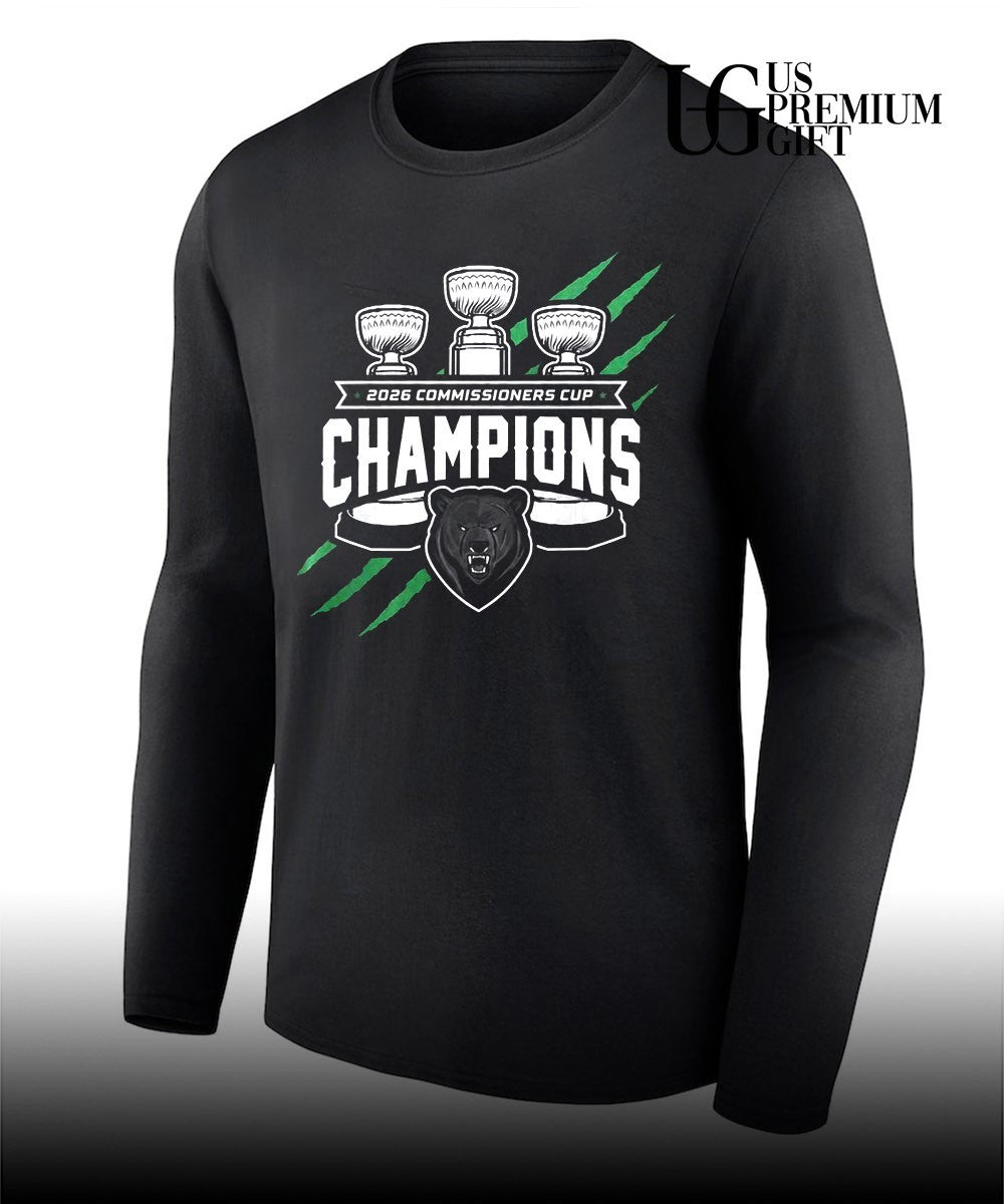 Binghamton Black Bears Commissionners Cup 2026 Champions Locker Room shirt