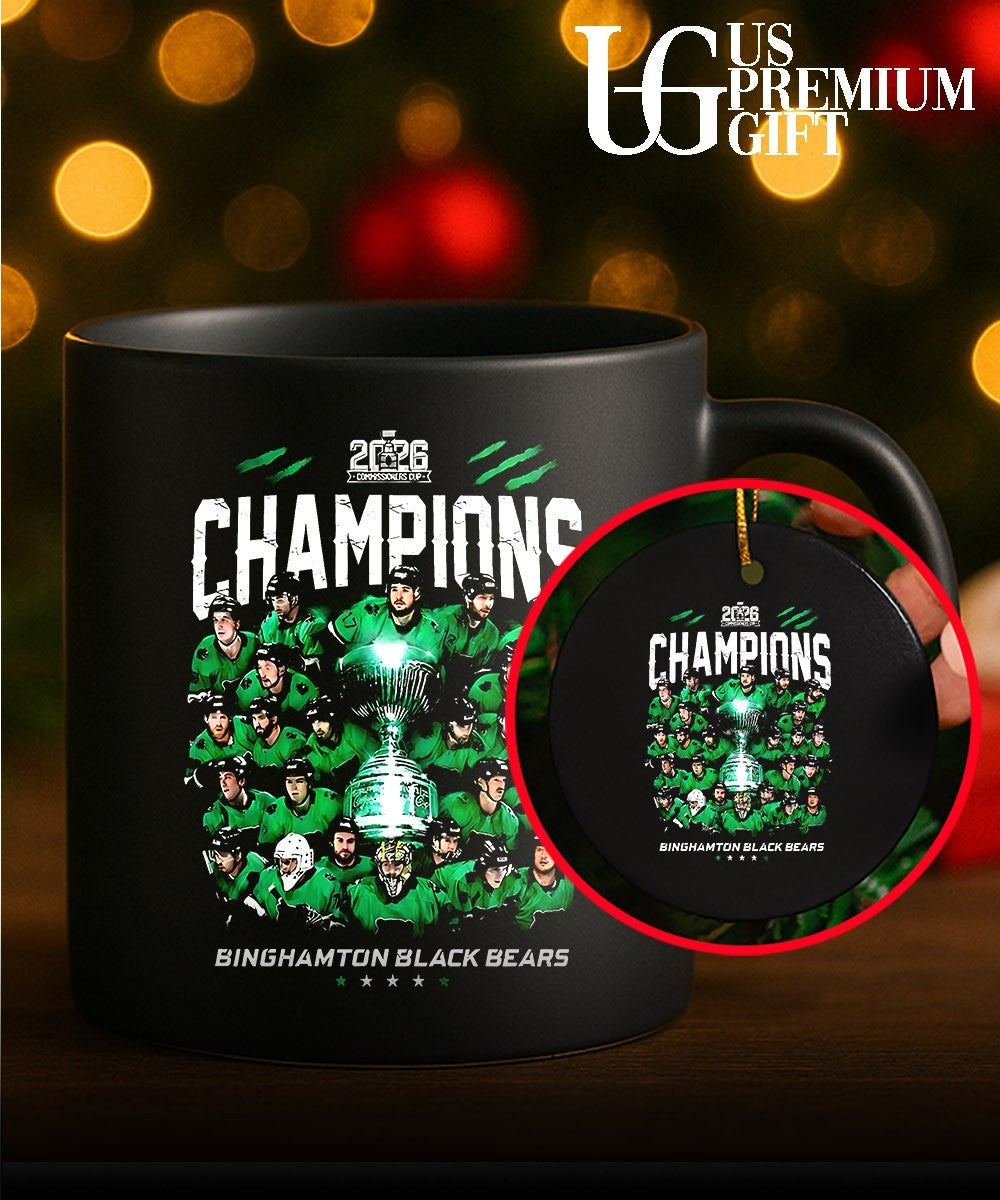 Binghamton Black Bears Commissionners Cup 2026 Champions shirt