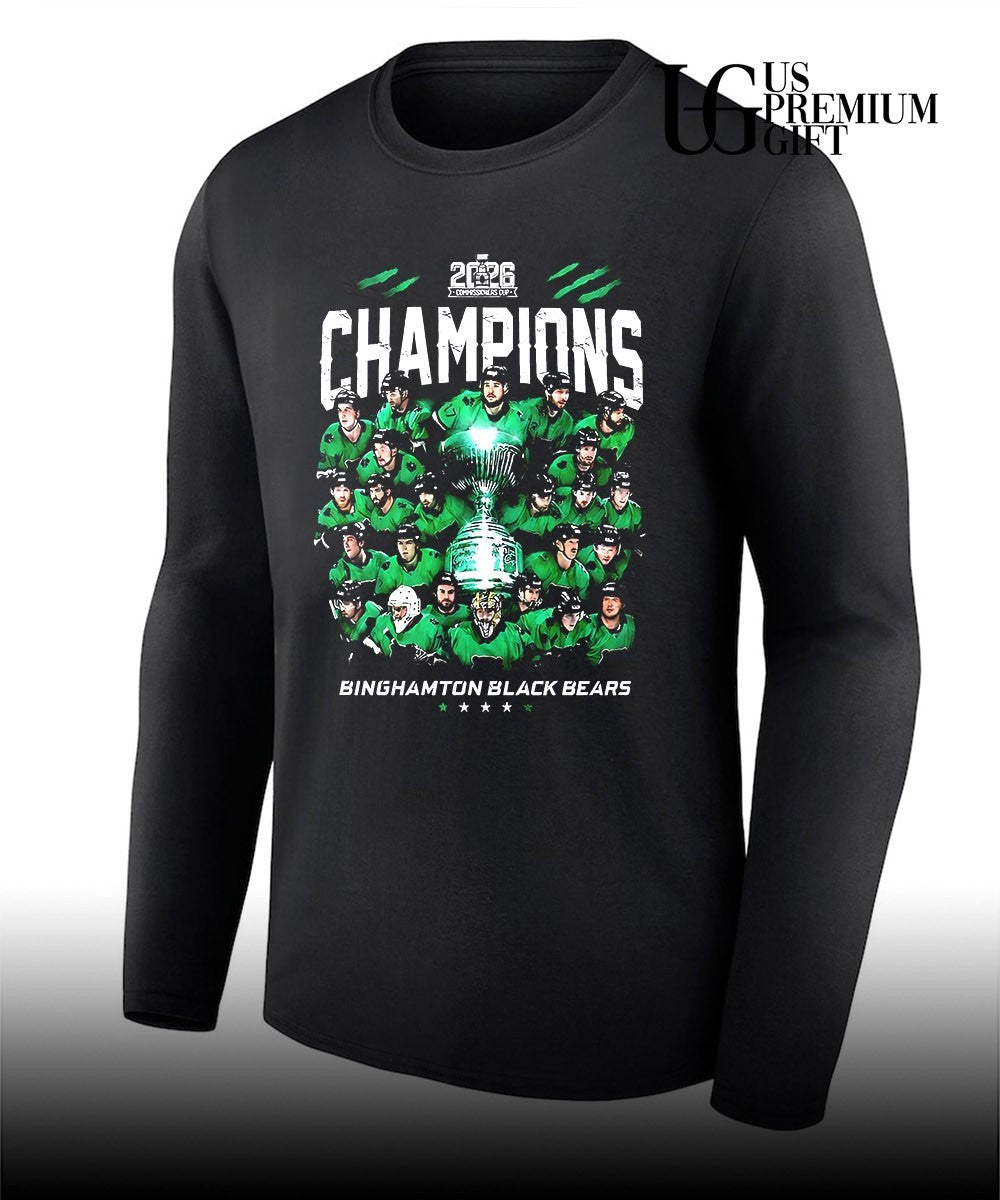 Binghamton Black Bears Commissionners Cup 2026 Champions shirt