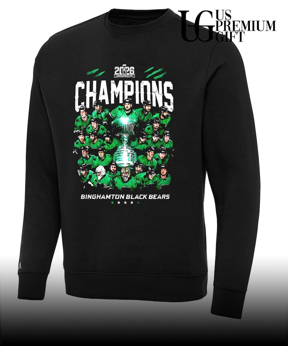 Binghamton Black Bears Commissionners Cup 2026 Champions shirt