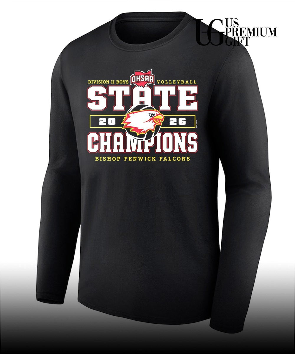 Bishop Fenwick Falcons 2026 OHSAA Boys Volleyball Division 2 State Champions shirt