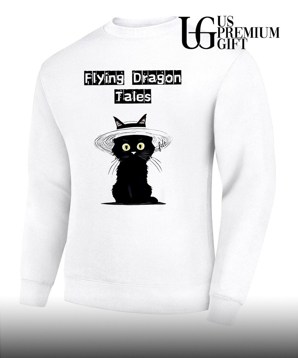 Black Cat hat flying Dragon tales shirt