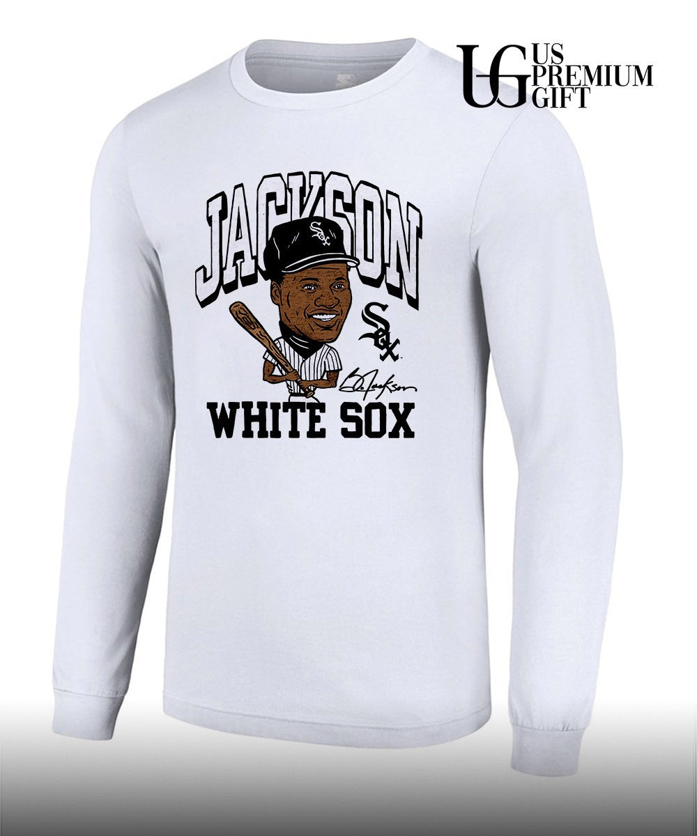 Bo Jackson Chicago White Sox baseball Cooperstown Collection signature caricature shirt