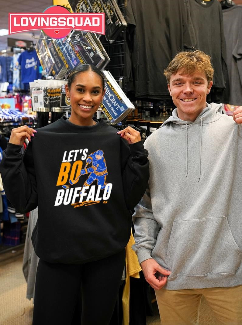 Bowen Byram Let’s Bo Buffalo Hockey Shirt
