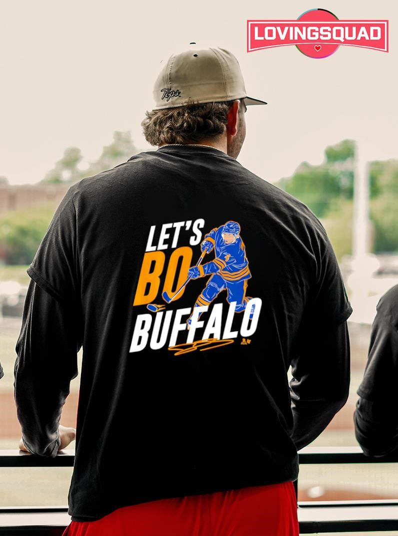 Bowen Byram Let’s Bo Buffalo Hockey Shirt