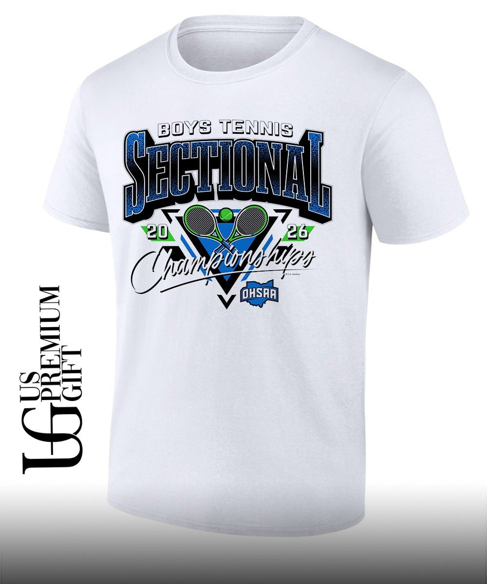 Boys Tennis Sectionals OHSAA 2026 shirt