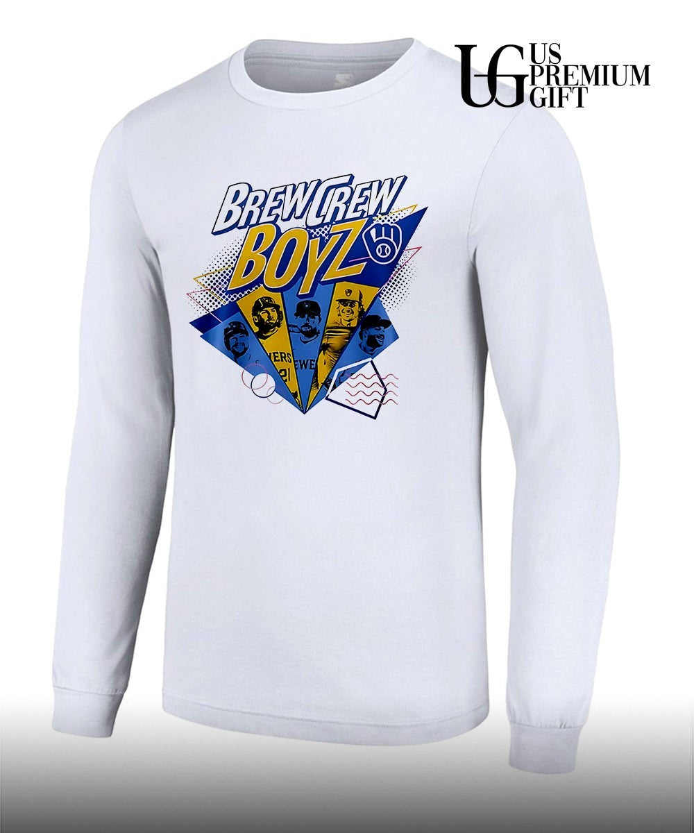 Brew Crew Boy Band Night Milwaukee Brewers baseball shirt