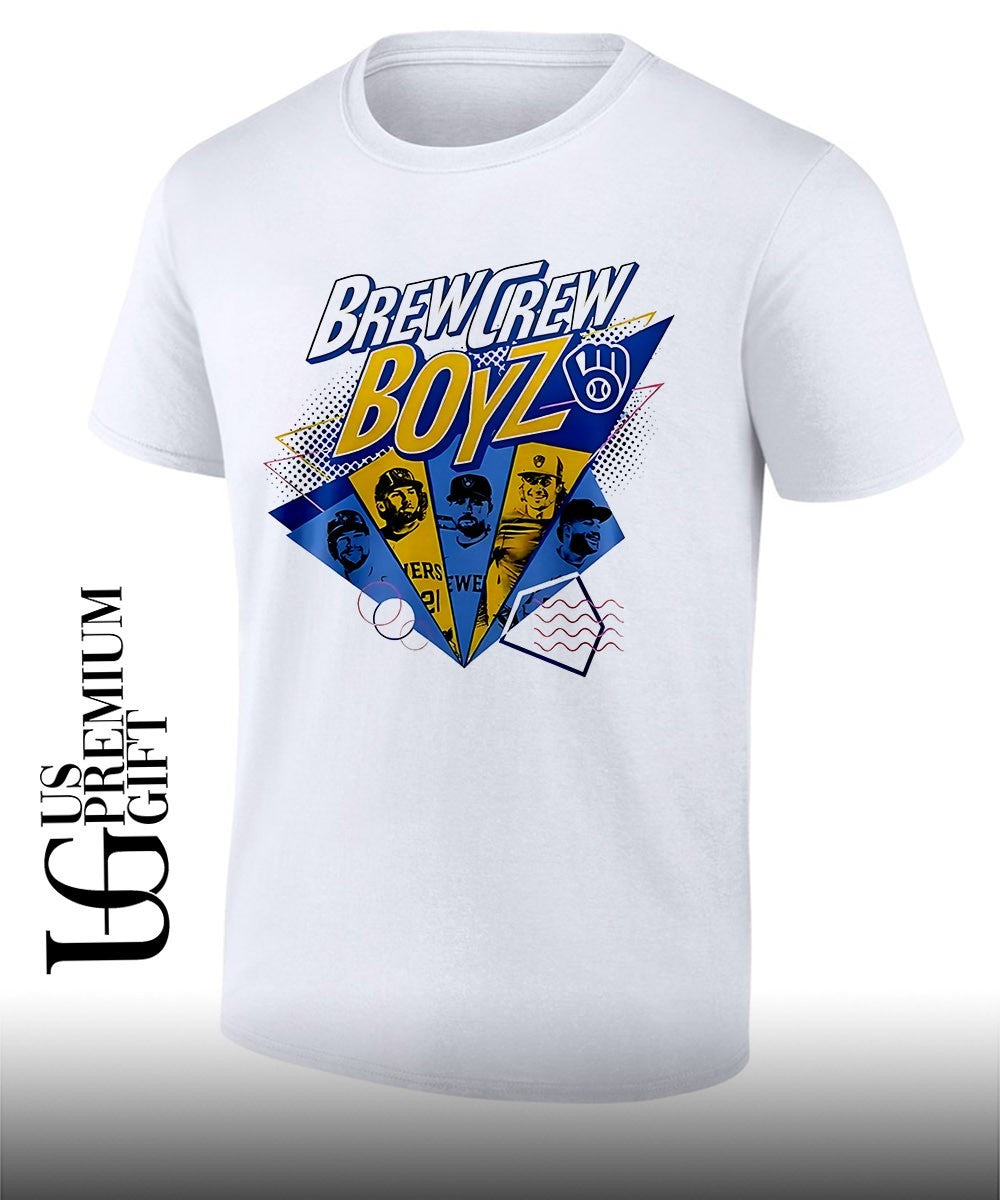 Brew Crew Boy Band Night Milwaukee Brewers baseball shirt