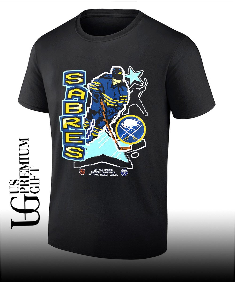 Buffalo Sabres Eastern Conference National Hockey League 8 bit shirt