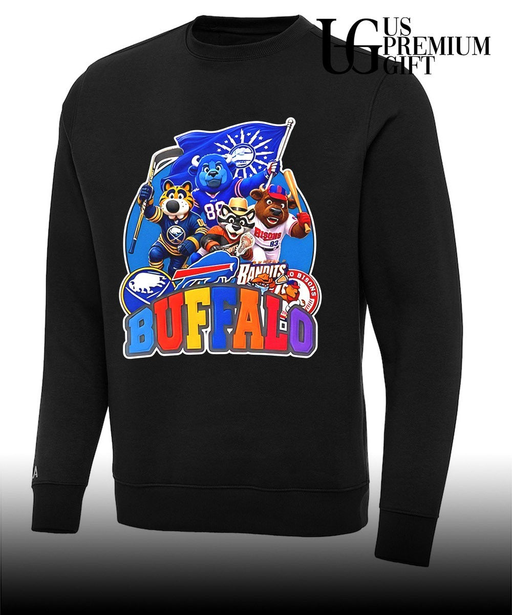 Buffalo sports mascot Squad flag shirt