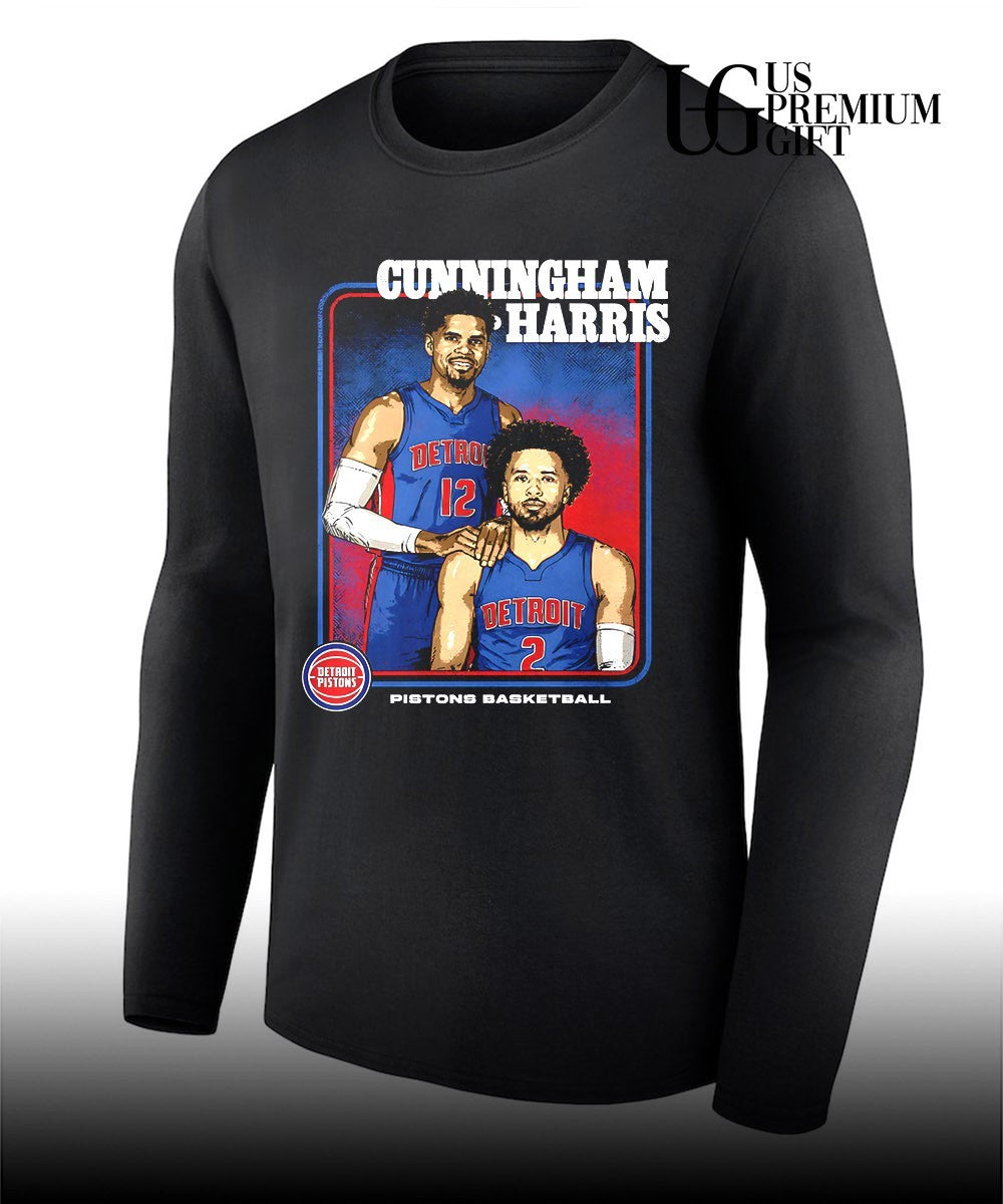 Cade Cunningham and Tobias Harris Detroit Pistons NBA Step Brothers 2026 shirt
