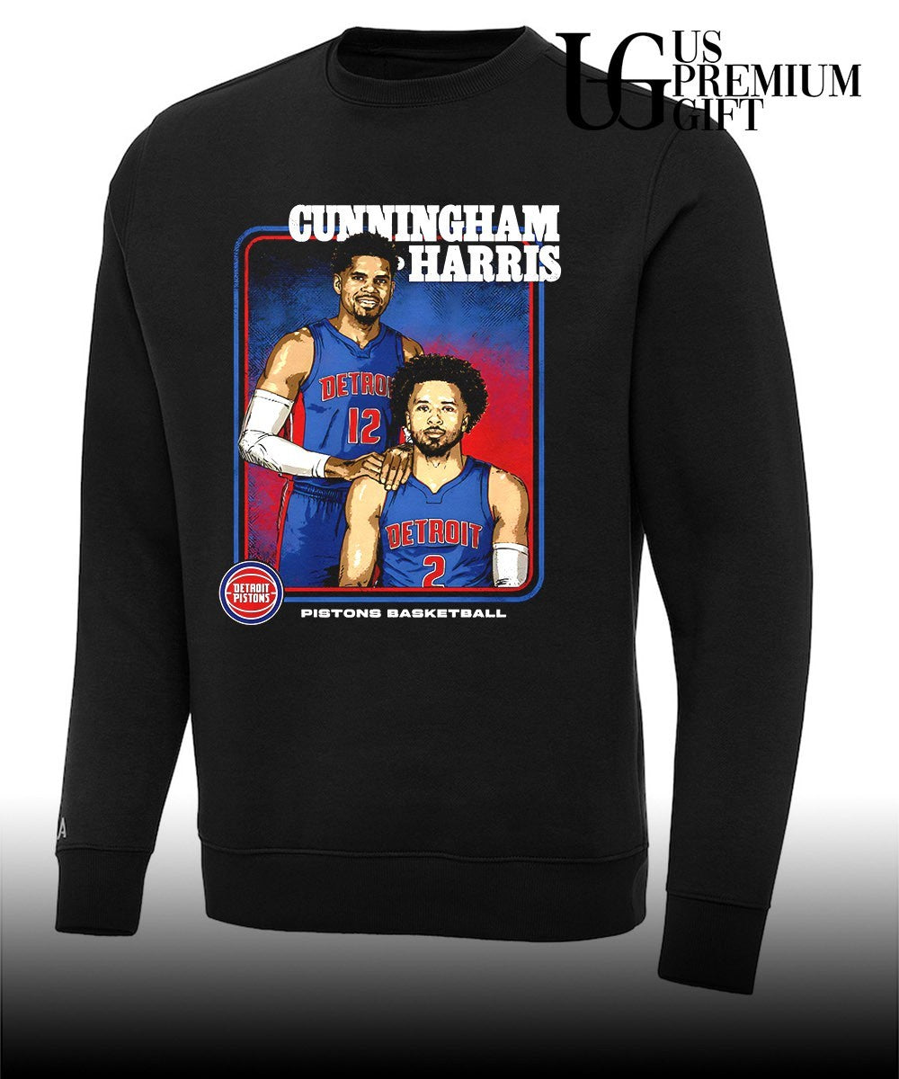 Cade Cunningham and Tobias Harris Detroit Pistons NBA Step Brothers 2026 shirt