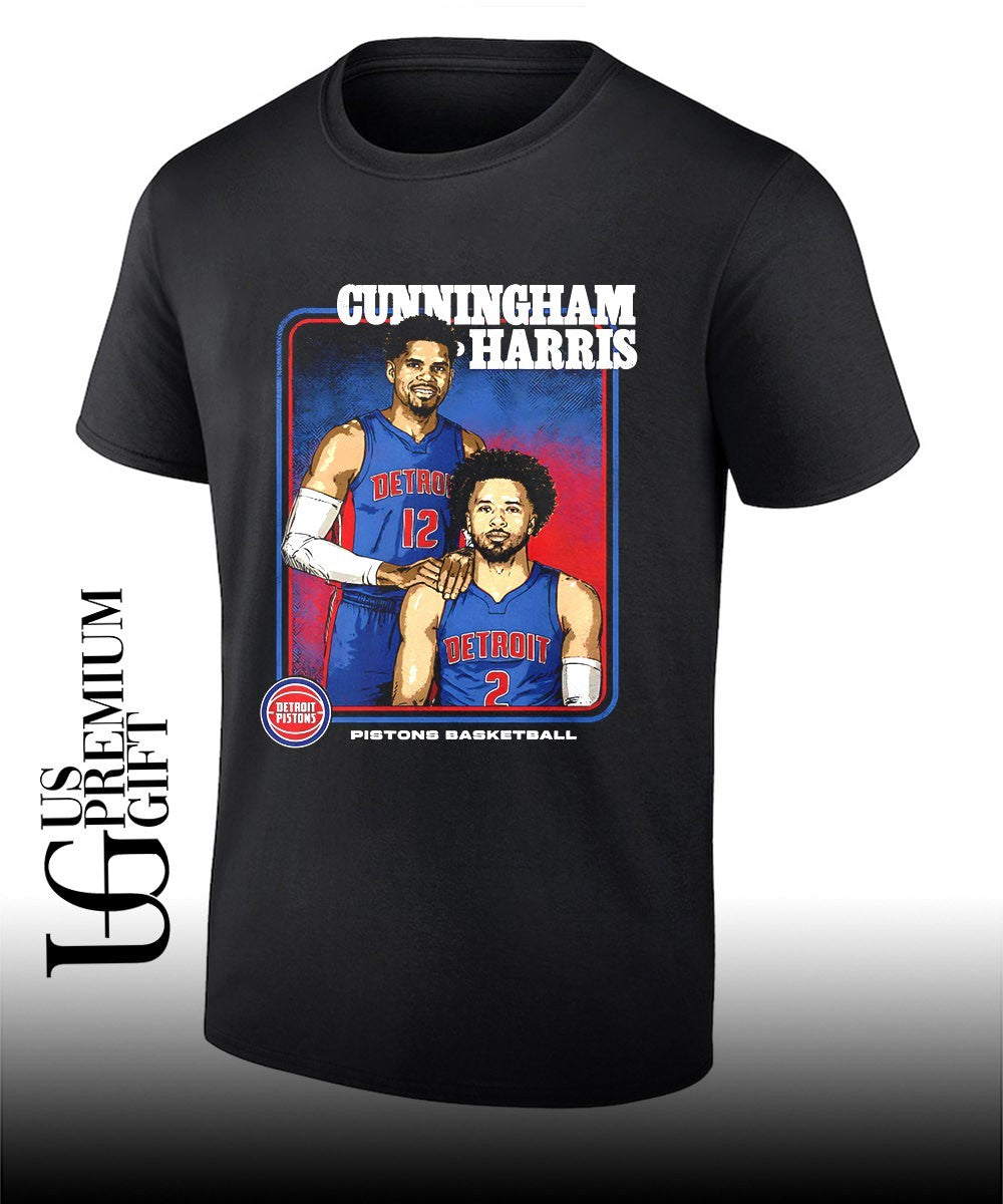 Cade Cunningham and Tobias Harris Detroit Pistons NBA Step Brothers 2026 shirt