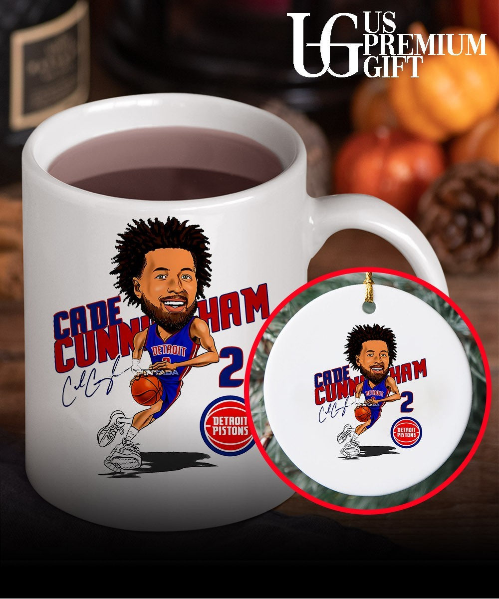 Cade Cunningham player Detroit Pistons basketball signature caricature shirt