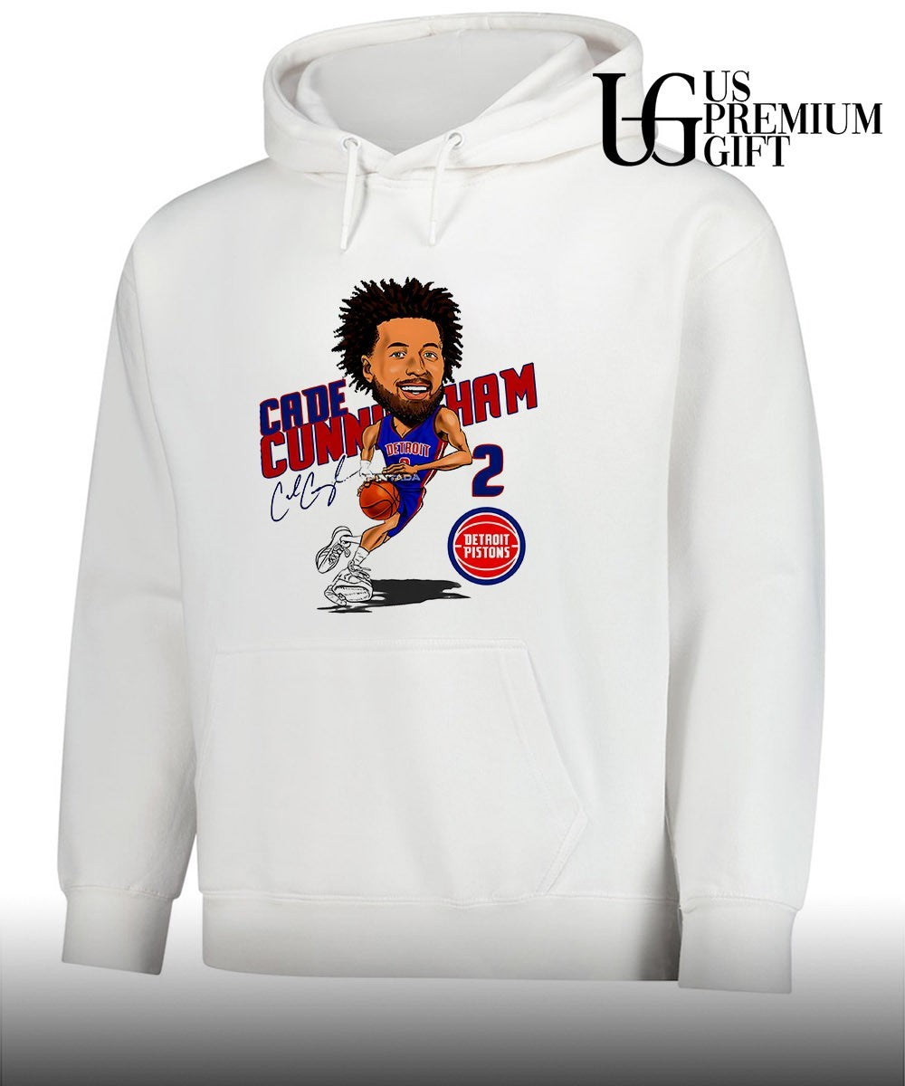 Cade Cunningham player Detroit Pistons basketball signature caricature shirt