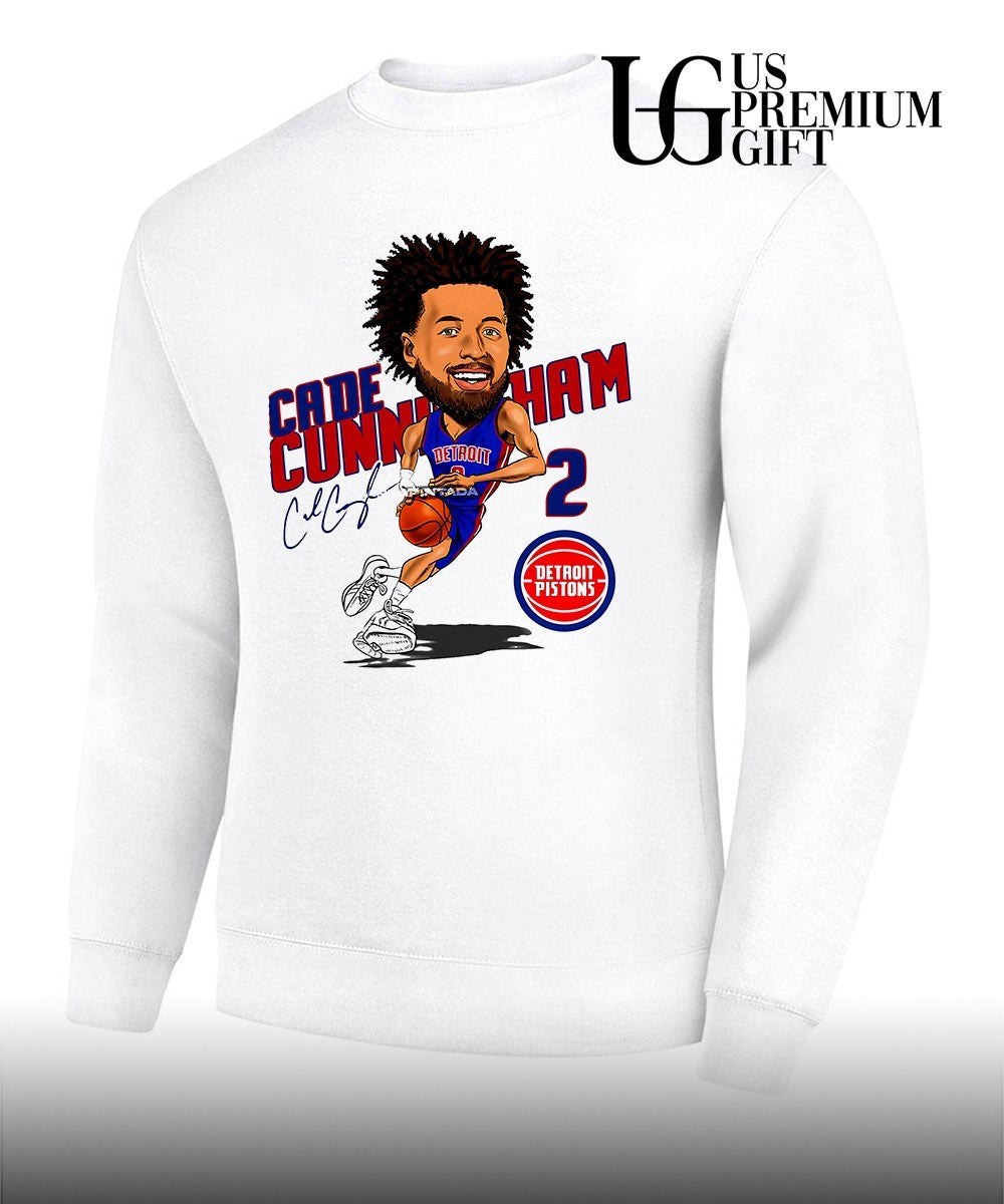 Cade Cunningham player Detroit Pistons basketball signature caricature shirt