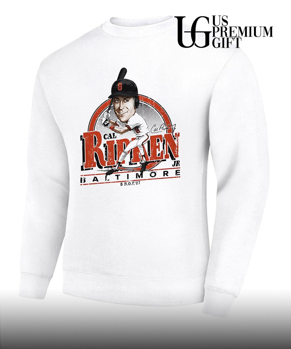 Cal Ripken Jr. player Baltimore Bruce baseball signature caricature shirt