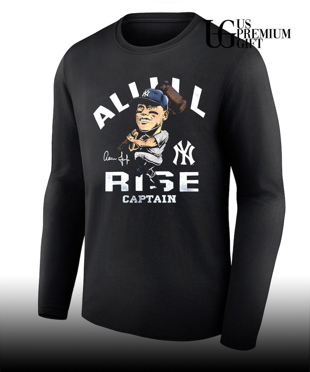 Captain All Rise Aaron Judge player New York Yankees baseball caricature shirt