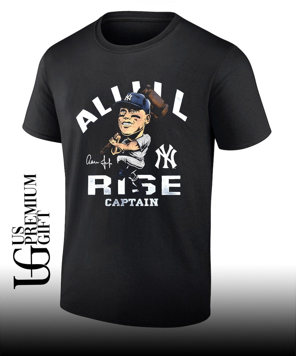 Captain All Rise Aaron Judge player New York Yankees baseball caricature shirt