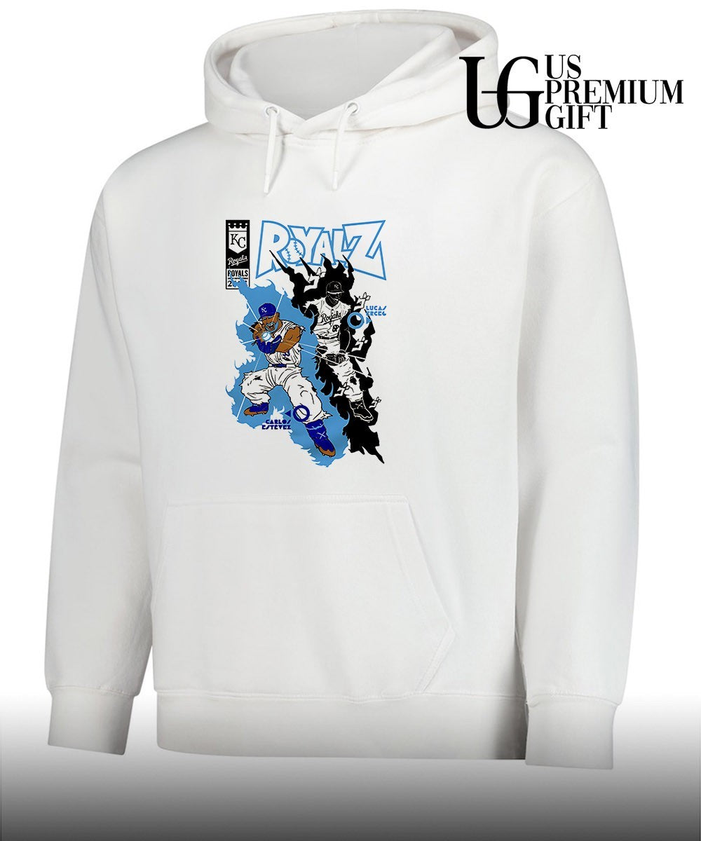Carlos Estevez and Lucas Erceg 2026 Kansas City Royals baseball Anime shirt