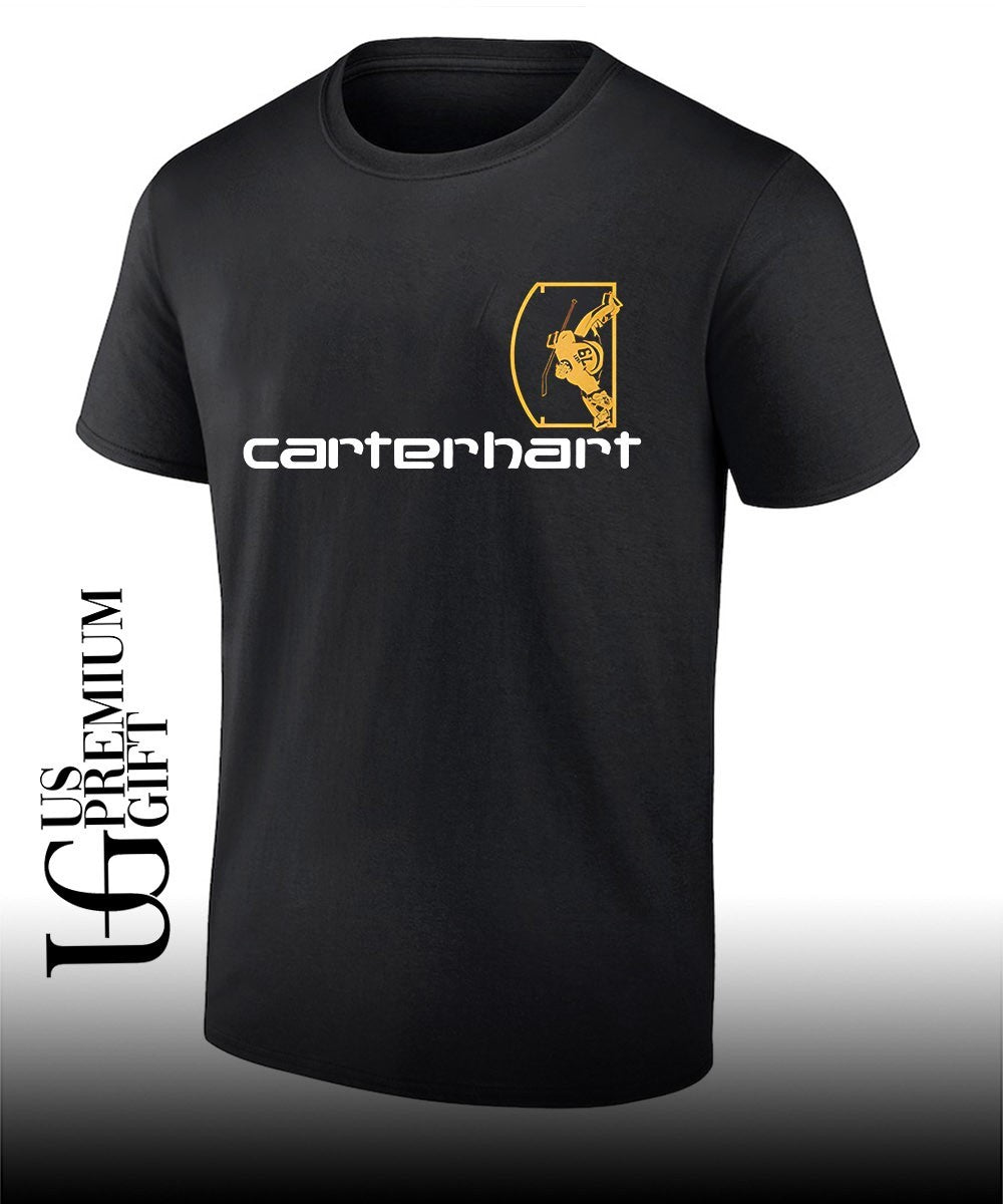Carter Hart Vegas Golden Knights Vegas Goalie logo shirt
