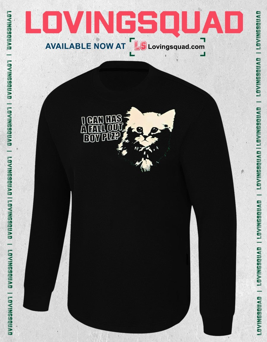Cat I can has a Fall Out Boy plz shirt