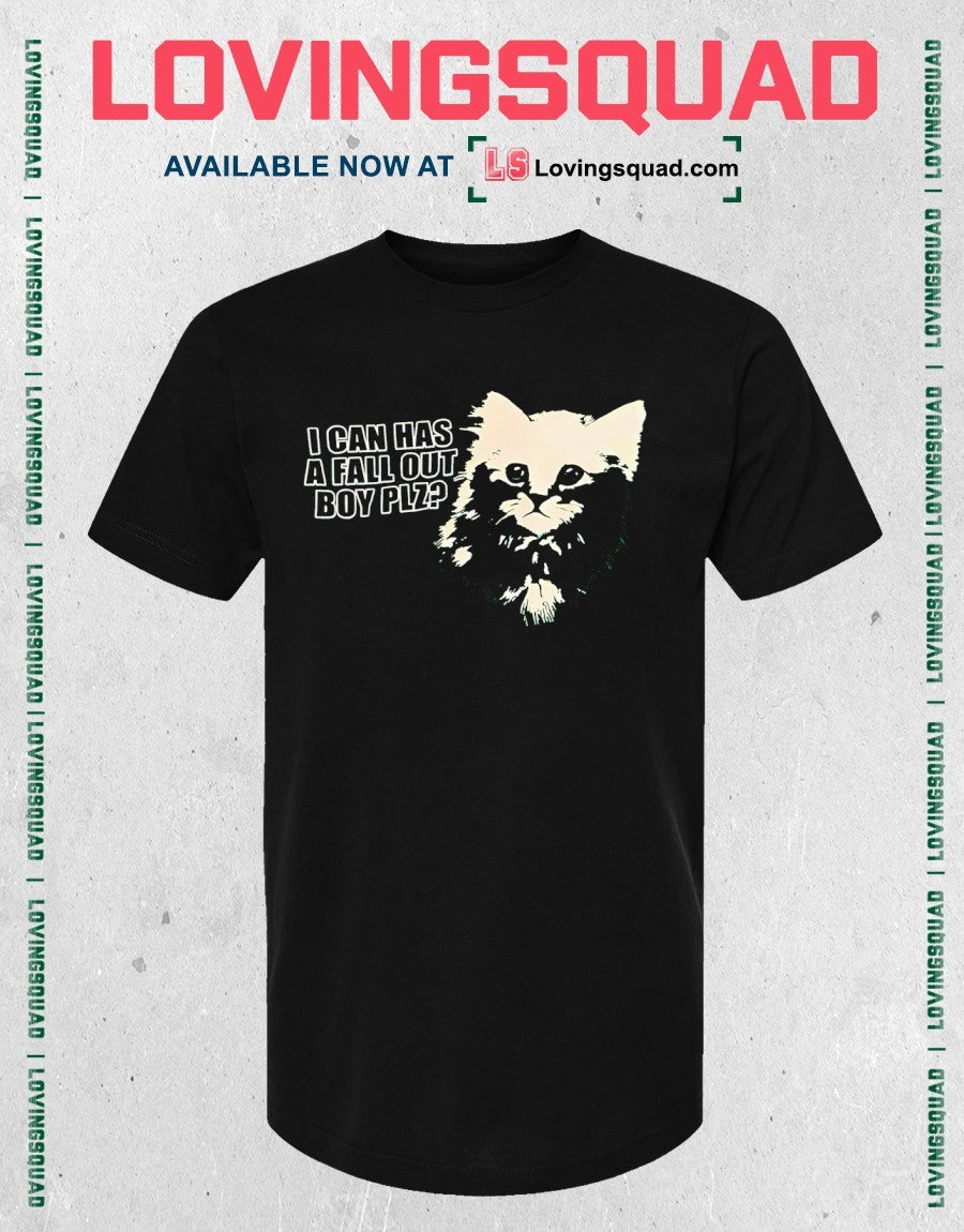 Cat I can has a Fall Out Boy plz shirt