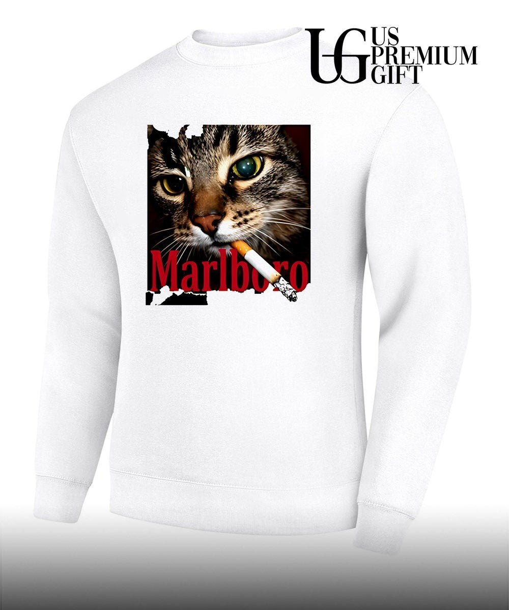 Cat smoking Marlboro shirt