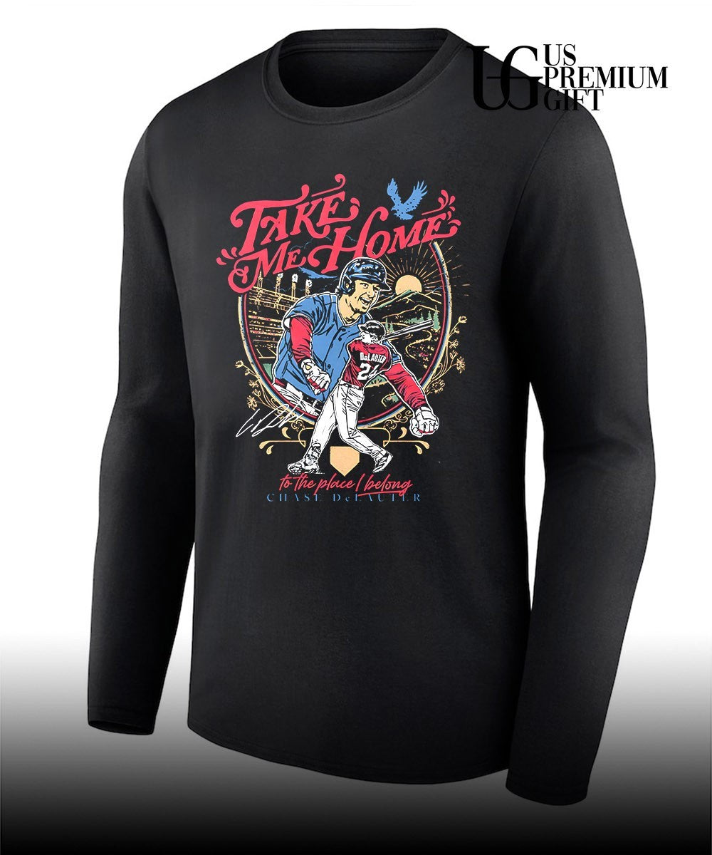 Chase DeLauter Take Me Home Cleveland Guardians baseball signature shirt