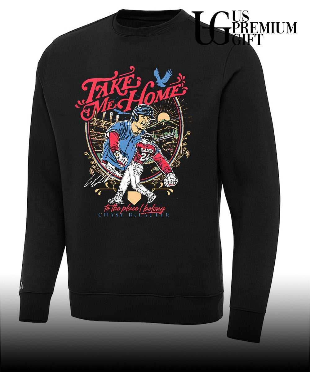 Chase DeLauter Take Me Home Cleveland Guardians baseball signature shirt