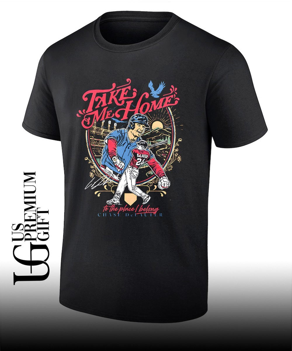 Chase DeLauter Take Me Home Cleveland Guardians baseball signature shirt