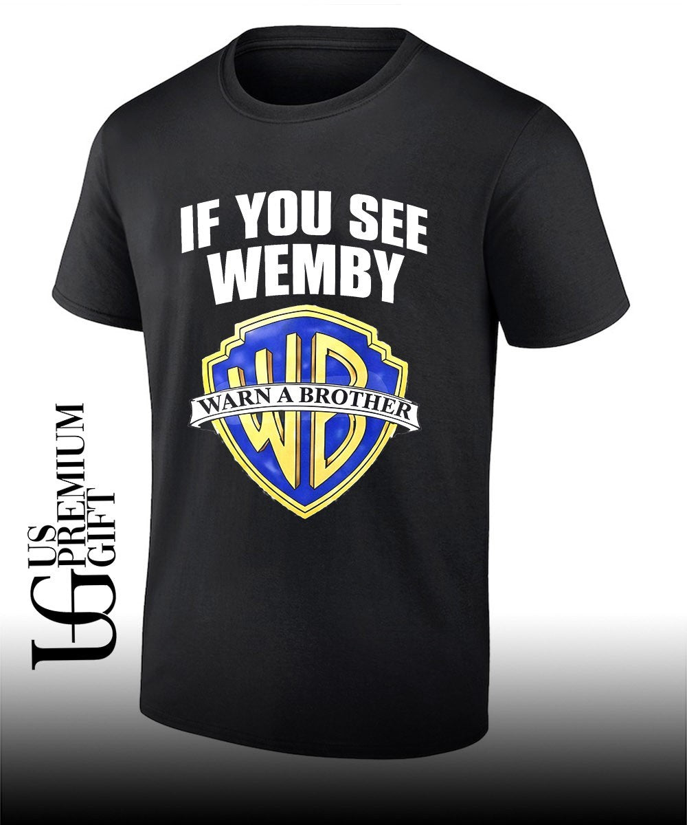 Chet Holmgren wearing If You See Wemby Warn A Brother Game 1 OKC loss shirt