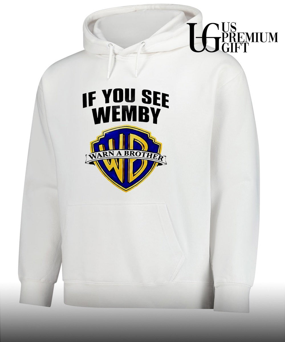 Chet Holmgren wearing If You See Wemby Warn A Brother shirt